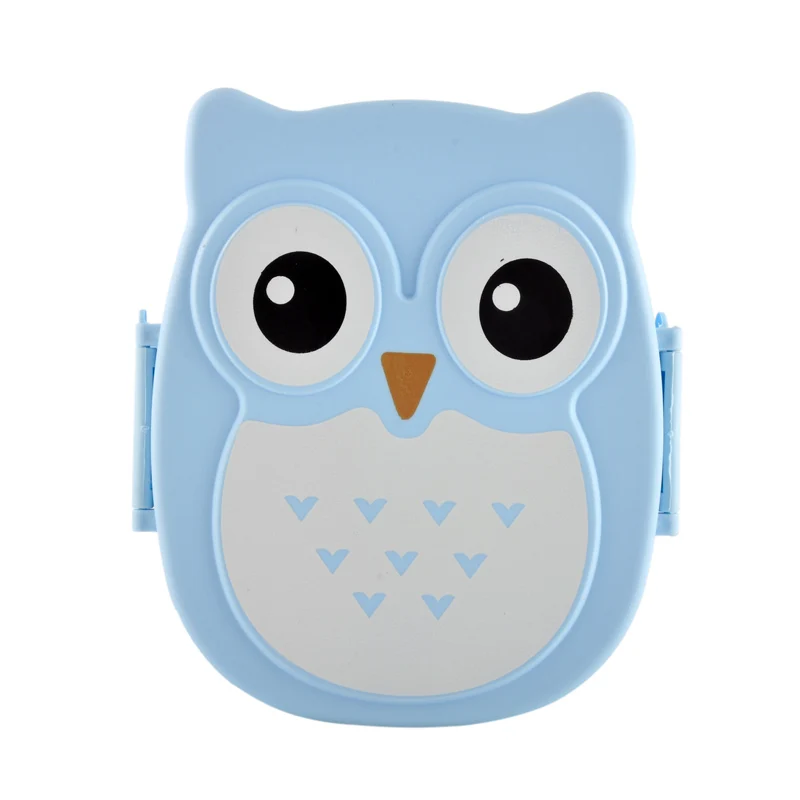 2 слоя милый мультфильм Ланчбокс с принтом Совы дети дома $ школа пищевой