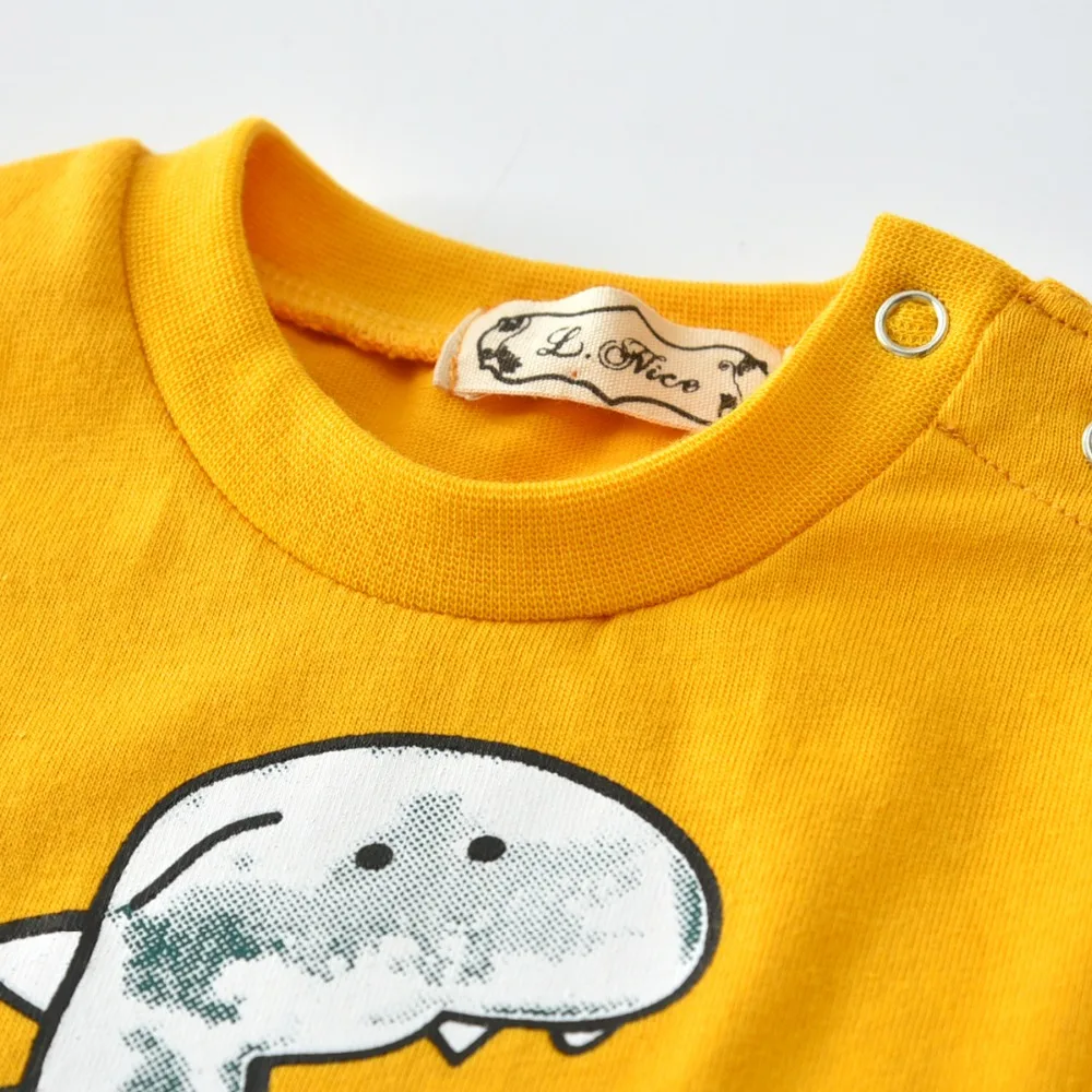 Baby girl romper Dinosaur pattern Clothes 2019 Autumn newborn baby clothes Long Sleeve boy Infant Girl | Детская одежда и обувь