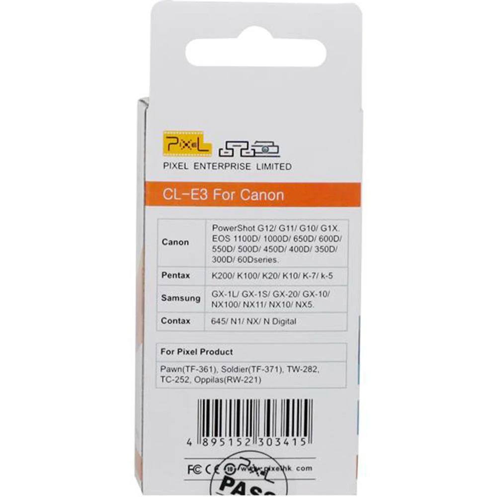 Беспроводной кабель для спуска затвора с дистанционным управлением PIXEL CL-E3 Canon 1300D