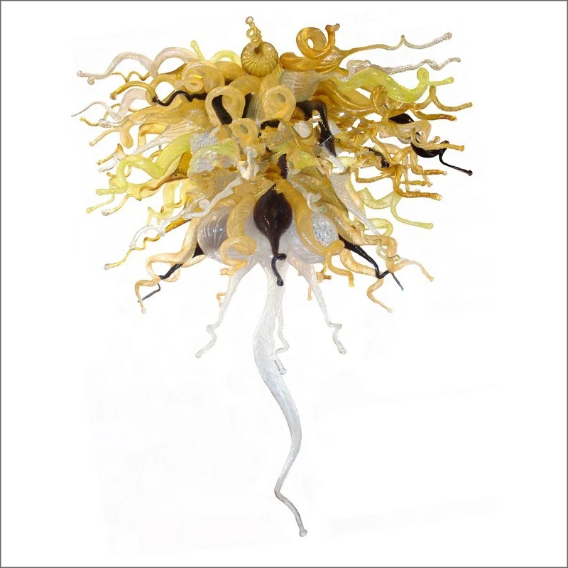 Яркие красочные современные подвесные лампы многоцветные выдувные стеклянные