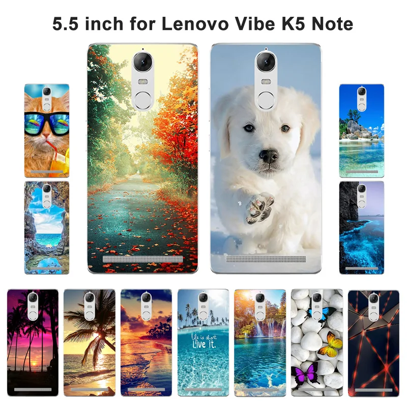 Мягкий силиконовый чехол для lenovo Vibe K5 Note A7020 чехол с изображением пейзажа для lenovo A7020 K52t38 A7020a40 A7020a48 K52E78 сумка