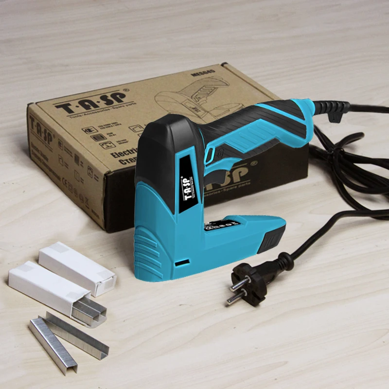 TASP 220 V 2 в 1 Электрический гвоздезабиватель и степлер для скобка для мебели пистолет для рамки с скобами и гвоздями Деревообработка столярных изделий инструменты