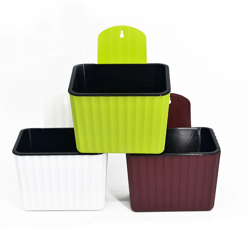 1 шт. автоматический водопоглощающий цветочные горшки настенный зеленый