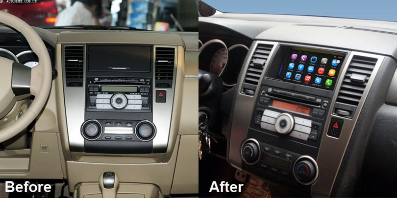 Обновленный автомобильный Радио плеер Подходит для Nissan Tiida gps навигация автомобильный видео плеер WiFi Bluetooth зеркало-Ссылка Android 7,1