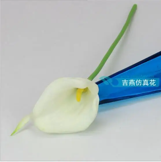 10 шт LotCheap Ручная работа настоящий сенсорный PU Маленький Calla Lily Свадебный букет