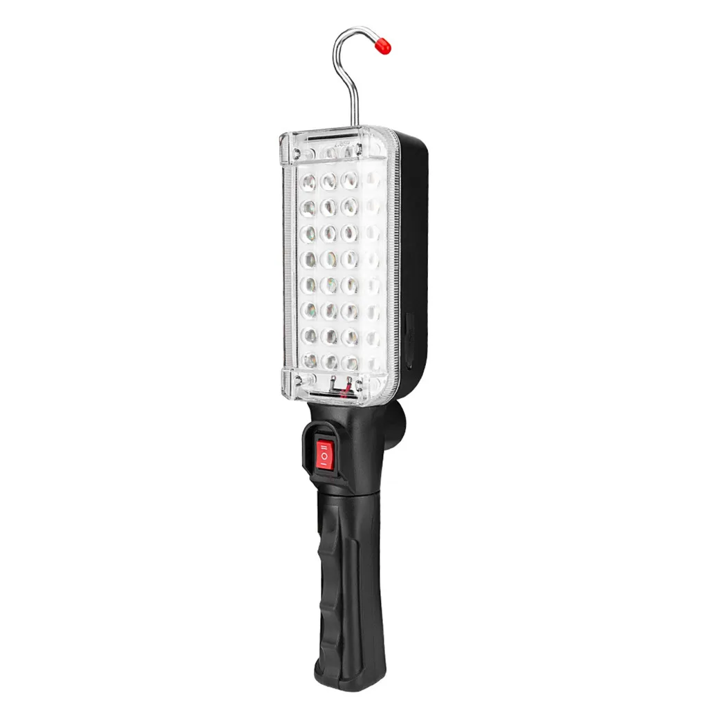 White Многофункциональный 34SMD светодиодный светильник для работы Магнитный Подвесной контрольный Фонарь ручной фонарик крюк Фонарь рабочий свет для кемпинга 6,5 - Испускаемый цвет: White