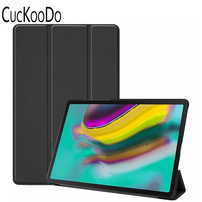 Black Для Samsung Galaxy Tab S5e 10,5 ''чехол ультра тонкий легкий умный корпус стоящий чехол для Galaxy Tab S5e 10,5 дюймов T720 T725 - Цвет: Black