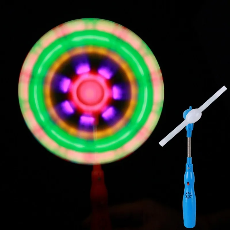 1 шт. развивающие игрушки ветряные мельницы мигающий свет LED и музыка Радуга