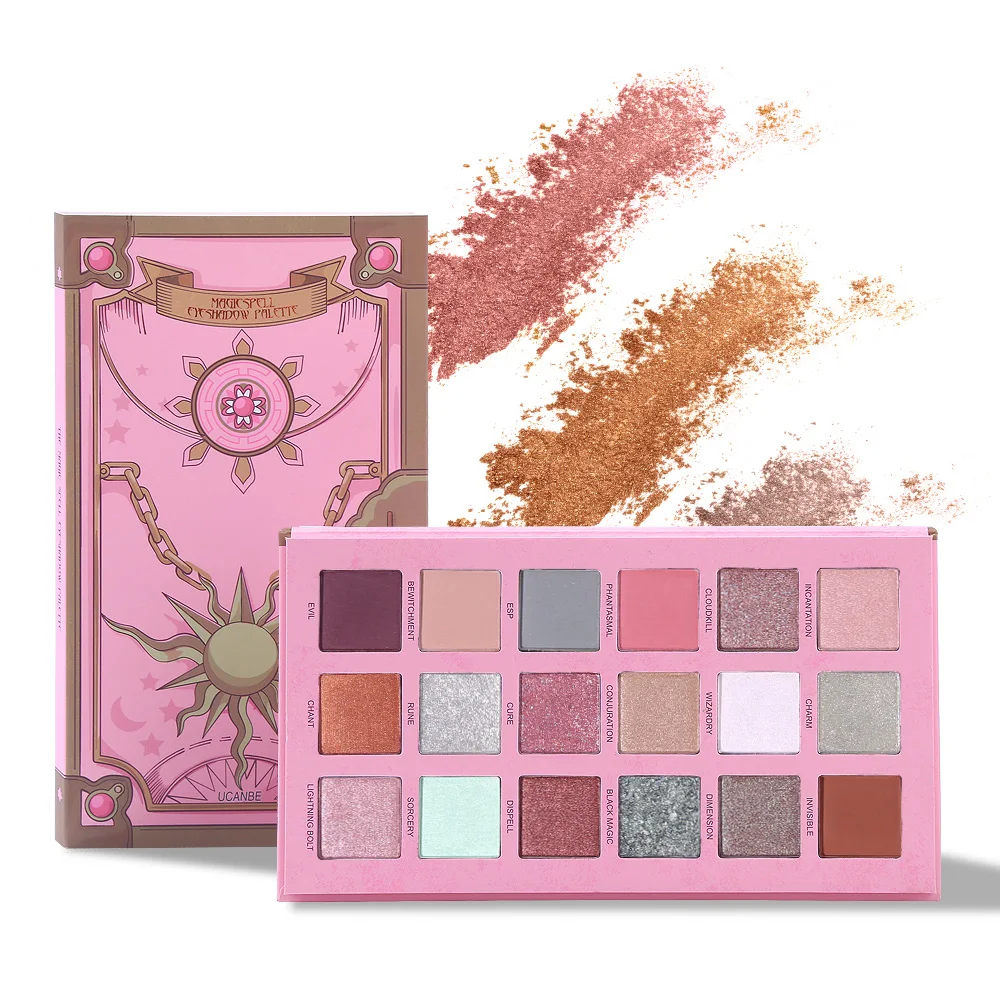 UCANBE Blossom Magic Spell палитра теней для век 18 новых оттенков земные Дуо-хромированные мерцающие матовые пигментированные тени для век макияж