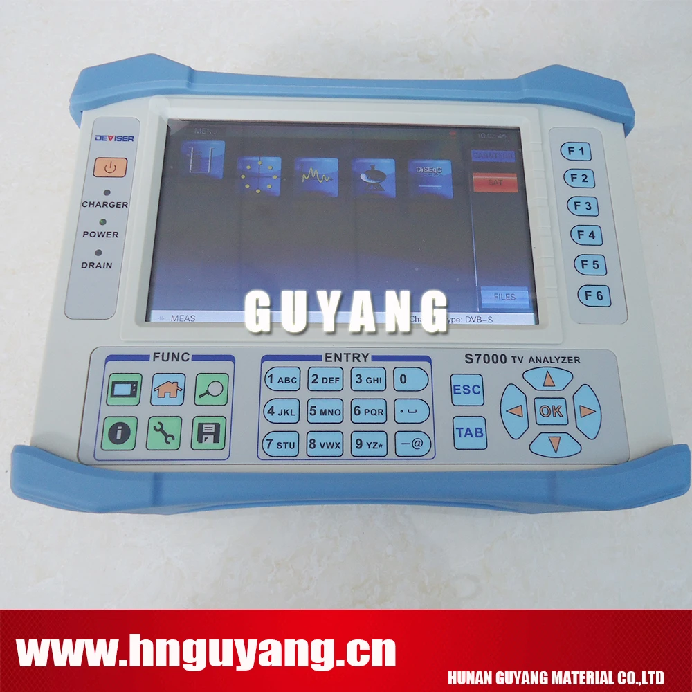 Аналоговый Цифровой спутниковый ТВ анализатор Deviser S7000 измеритель уровня сигнала