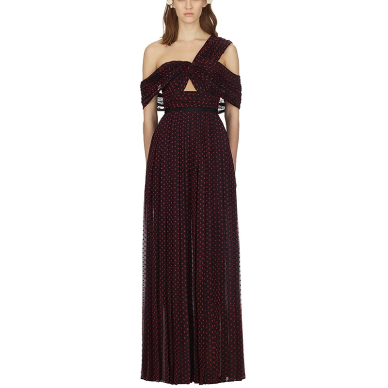 2019 дизайнерское платье для подиума женское сексуальное шифоновое с открытой