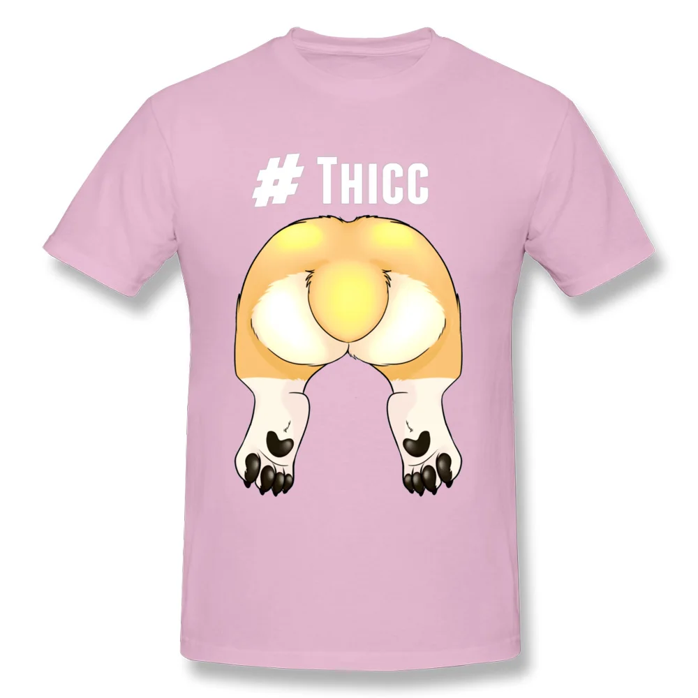 Футболка Thicc Corgi Butt забавная Мужская Уличная зеленая футболка летняя хлопковая с