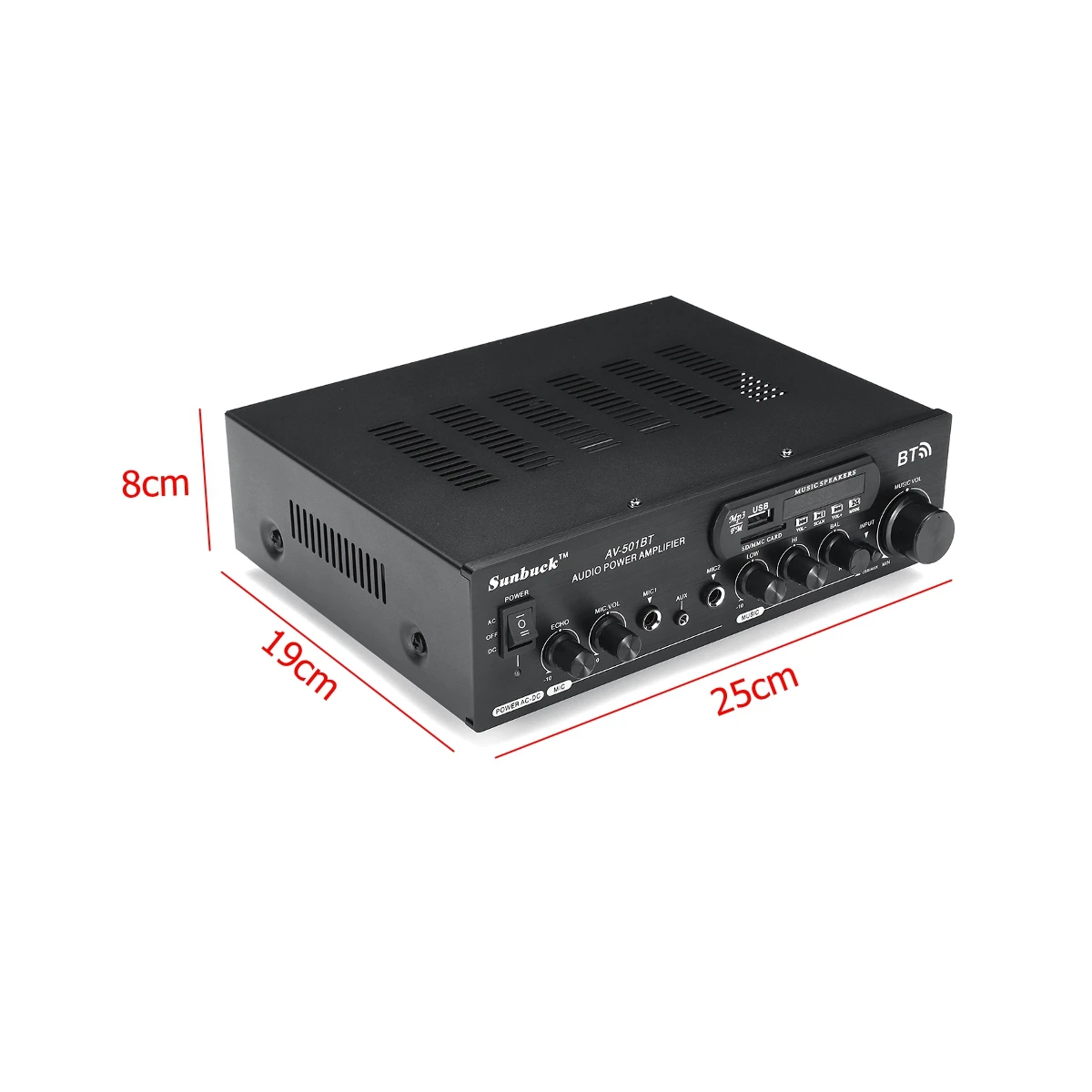 Bluetooth аудио усилитель мощности 1200 Вт 110 В/220 В DC 12 В AUX вход 2,0 hifi динамик 4 микрофона FM USB SD 2 x микрофонный вход