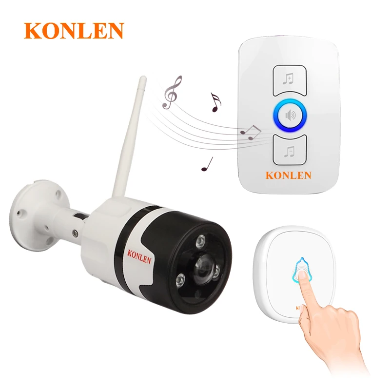 Konlen Wi Fi проводной Fisheye панорамный 2 способ аудио охранных наблюдения открытый