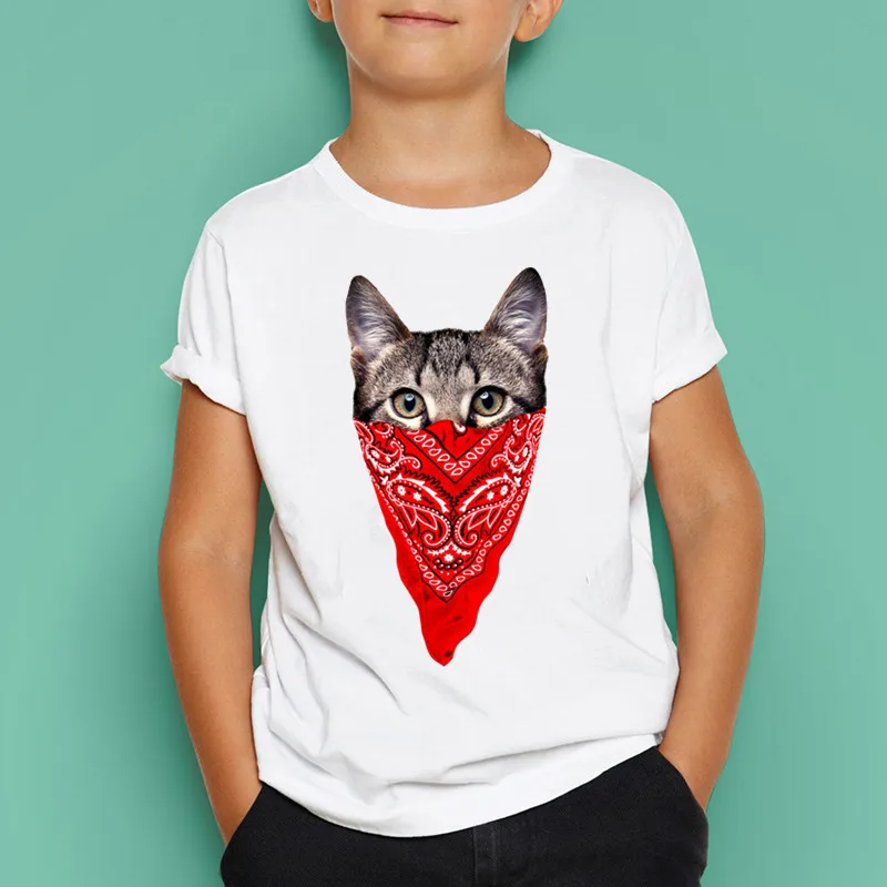 Детская футболка с короткими рукавами для мальчиков и девочек изображением