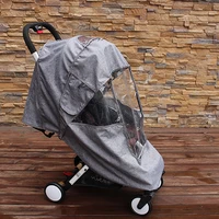 baby stroller rain cover universal wind dust weather shield with windows for xiaomi yoyaplus strollers pram stroller accessories