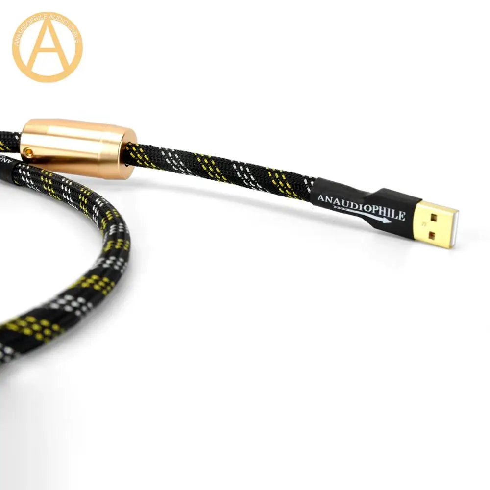 HIFI USB кабель 4N OFC USB 2,0 аудио кабель тип А-тип в USB кабель для передачи данных и аудио для USB ЦАП компьютер ноутбук UC11