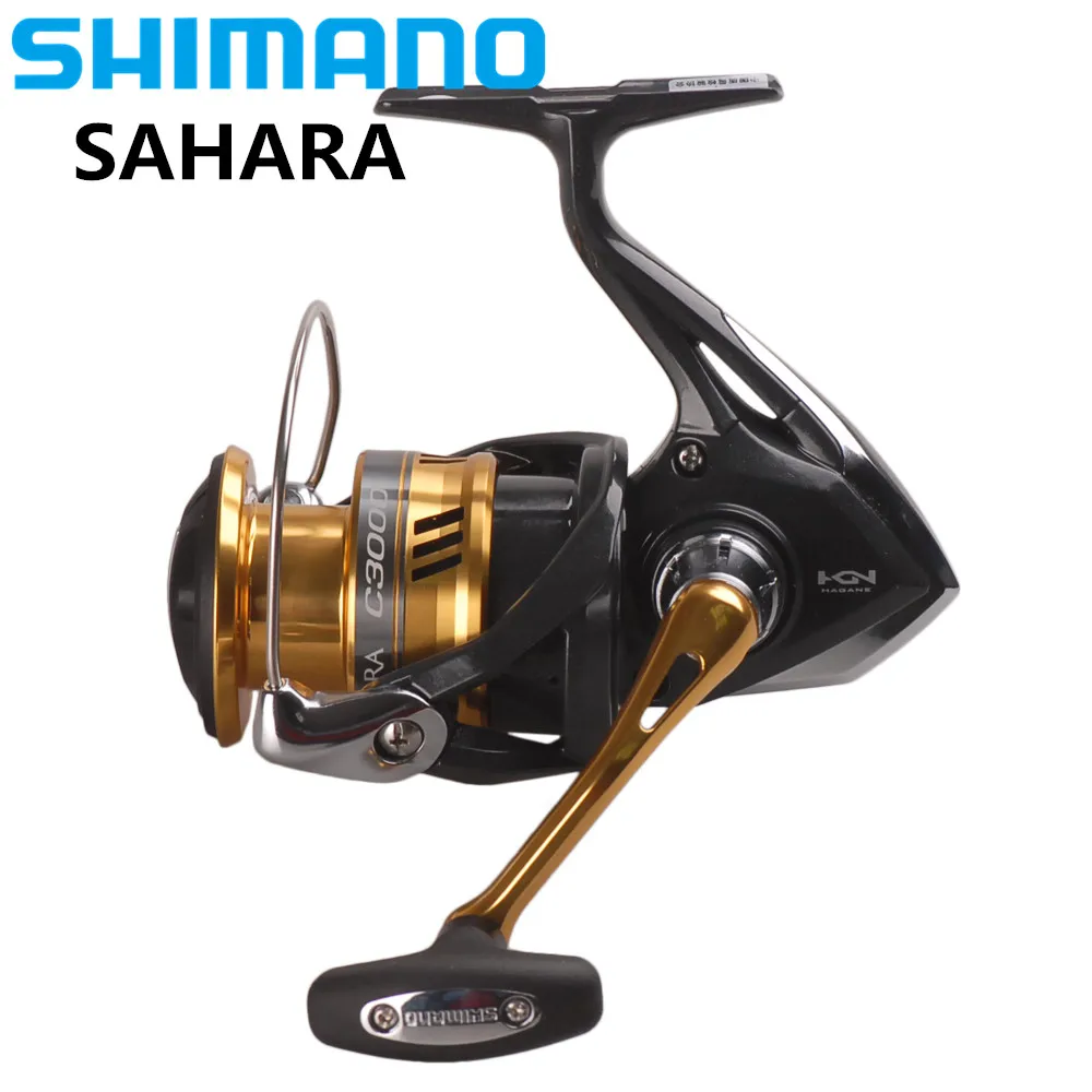100% оригинальная спиннинговая Рыболовная катушка SHIMANO SAHARA C2000HGS 2500HGS C3000 5BB Hagane Gear
