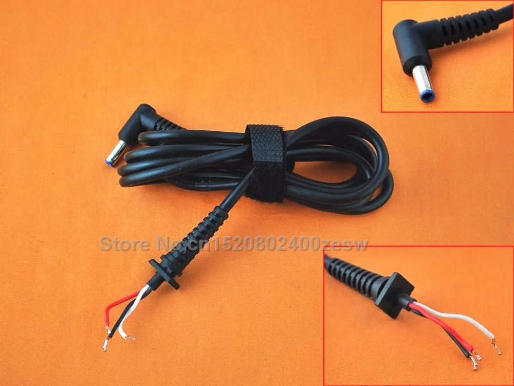 

New L-shaped DC 4.5x3.0mm 1.2M 90 Right Angle cable power adapter connector cord For PC Laptop Notebook