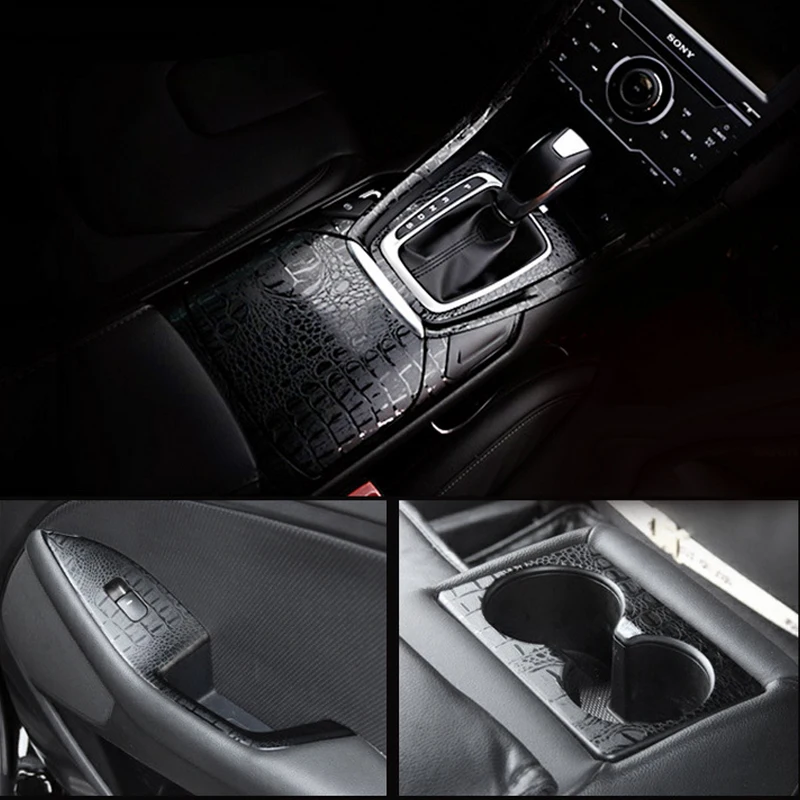 30cmX152cm змеиной кожи с узором крокодиловая кожа из искусственной углеродного