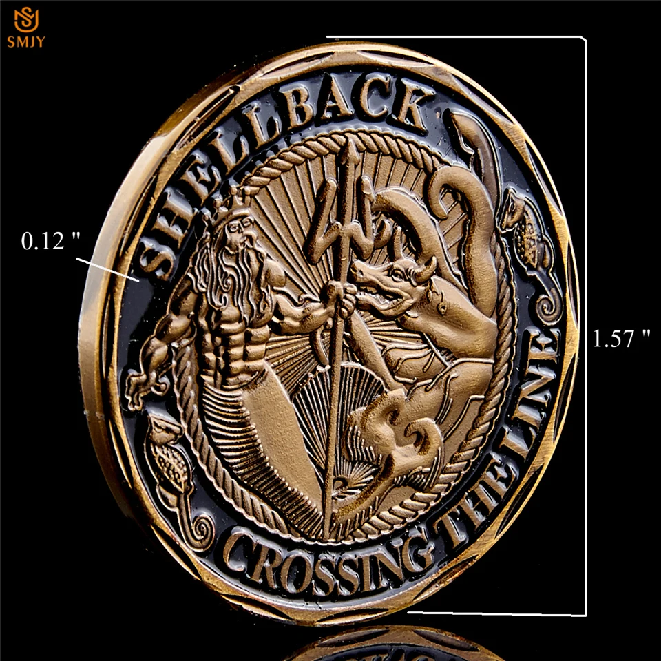 Сувенирная монета США военный Сувенир военно-морской флот перекрестная бронза