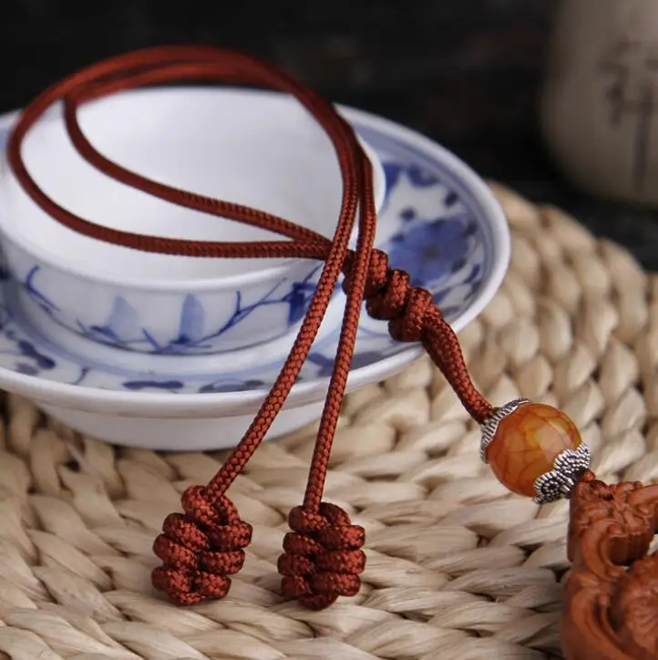 Китайский двухсторонний персиковый деревянный резной Зодиак аниамл Тигр сейф и