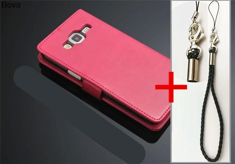 Rose Lanyard 2 Для fundas samsung J5 держатель для карт чехол для samsung galaxy J5 кожаный чехол для телефона ультра тонкий кошелек флип-чехол - Цвет: Rose Lanyard 2