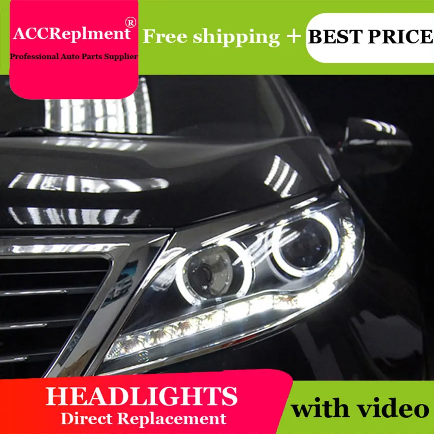 Стайлинг автомобиля для Sportage R фары 2011-2016 светодиодный ные DRL линзы двойной луч H7