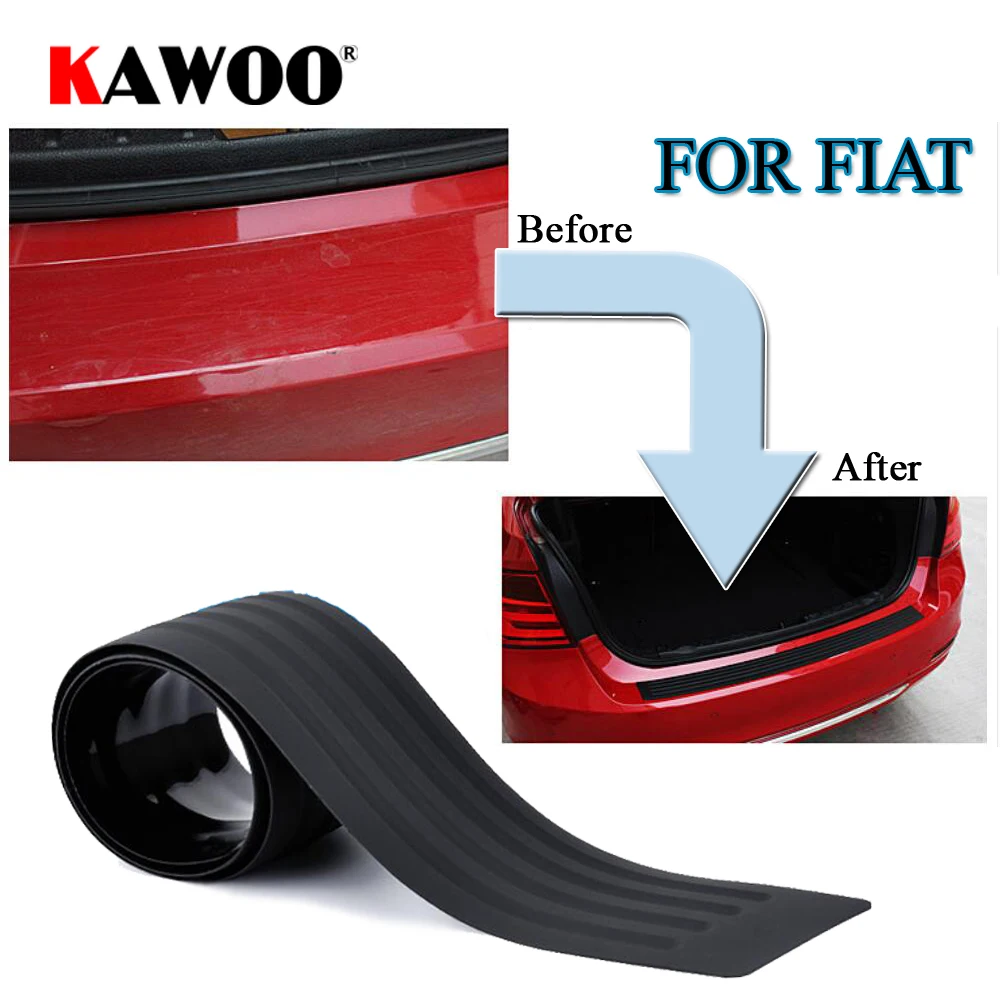 KAWOO защитная накладка для FIAT Scudo Linea BRAVO Idea Panda Doblo freeont резиновая на бампер Накладка
