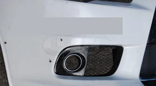 Car-Styling Carbon Fiber CF Front Fog Lights Cover Fit For 2008-2012 Mitsubishi Lancer Evolution EVO X 10 Covers | Автомобили и