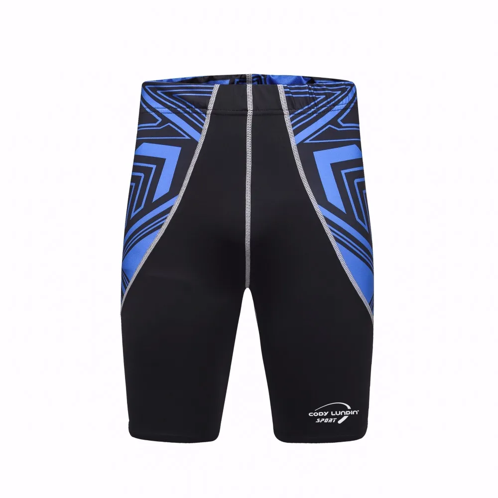 Шорты мужские компрессионные быстросохнущие Дышащие Короткие штаны с 3D принтом