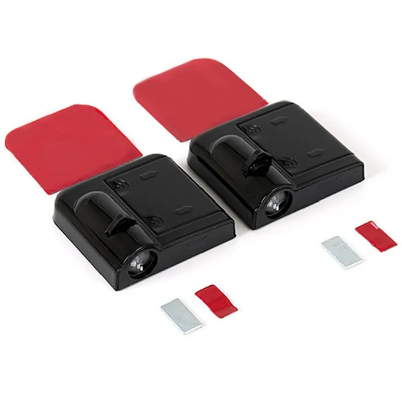 2 шт. автомобильный логотип эмблема призрачной тени беспроводной дверной сенсор