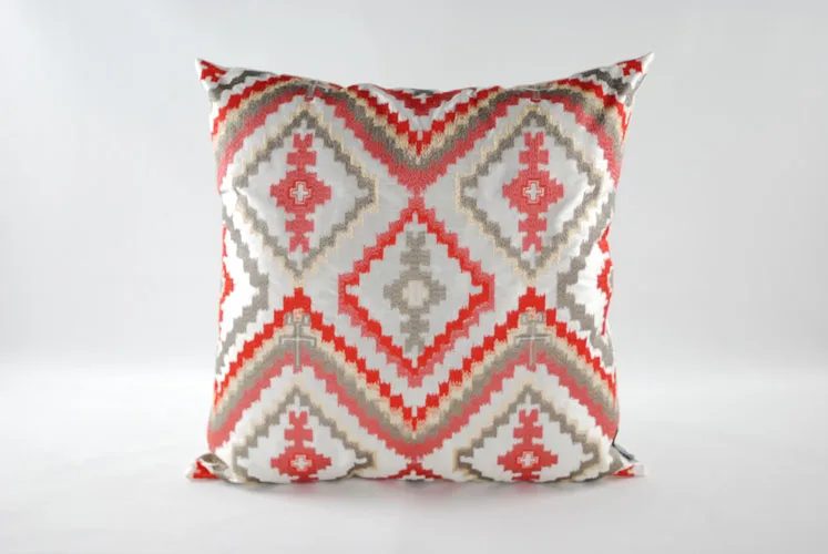 Rams вышитые декоративные Геометрическая Подушка домашний декор с вышивкой | Дом и