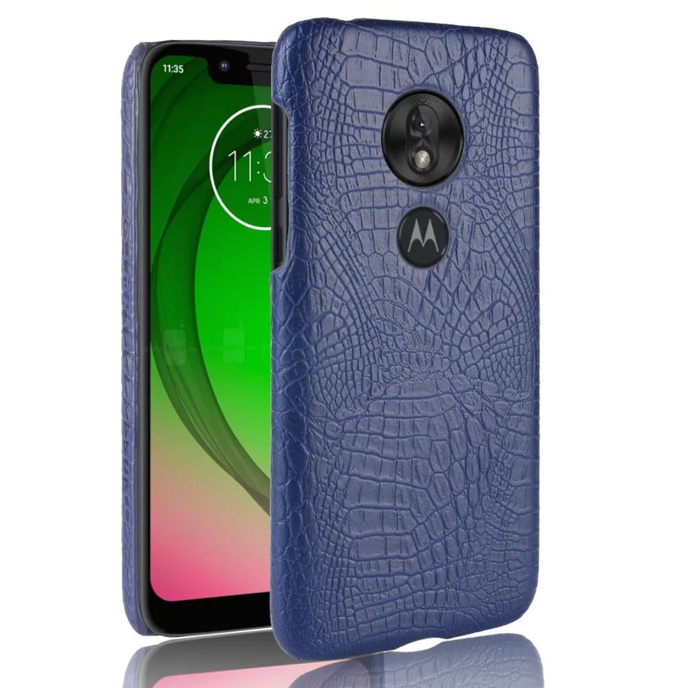 Новое поступление кожаный чехол с узором под крокодиловую кожу для Motorola Moto G7 G 7 Plus