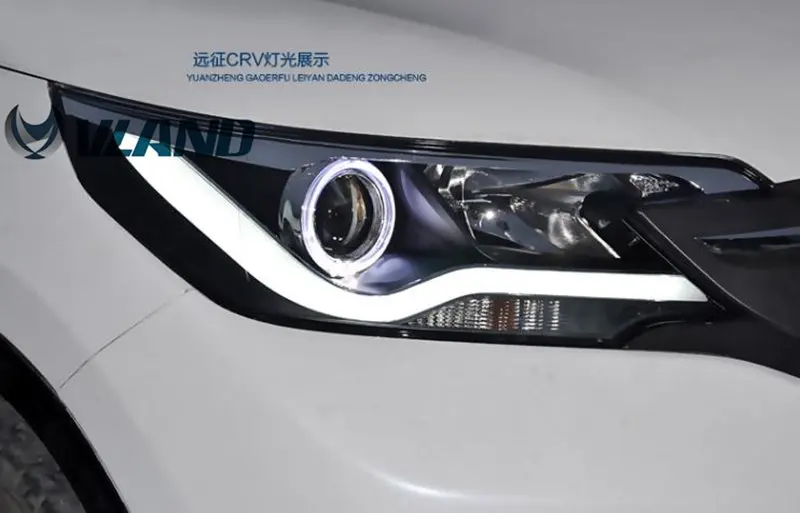 VLAND factory for Car Head lamp CRV LED Headlight 2012 2013 2014 light with Angel Eyes Light Bar DRL | Автомобили и мотоциклы