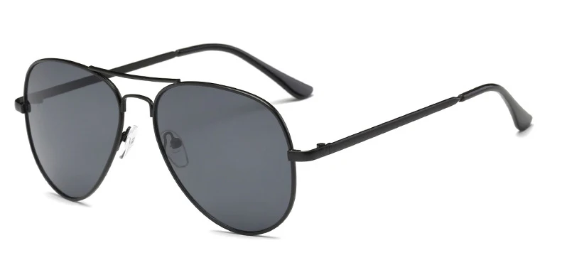 Black Gray Унисекс модные женские и мужские солнцезащитные очки Polit художественный простой дизайн, металлический оправа смола линзы UV400 Защитные очки - Цвет линз: Black Gray