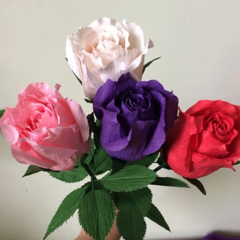 250*10 см оригами крепированная бумага DIY ремесло сморщенная бумага рулон для свадебной вечеринки украшения цветок упаковка подарки упаковочный материал 7