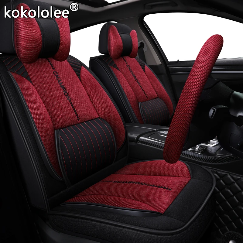 kokololee fabric car seat cover For lexus rx 200 rx470 570 peugeot rifter volvo v70 c30 mitsubishi grandis set covers | Автомобили и