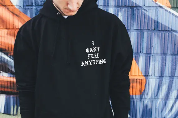 Худи унисекс I can &quott feel Any&quot модная мужская Толстовка tumblr мужские и женские