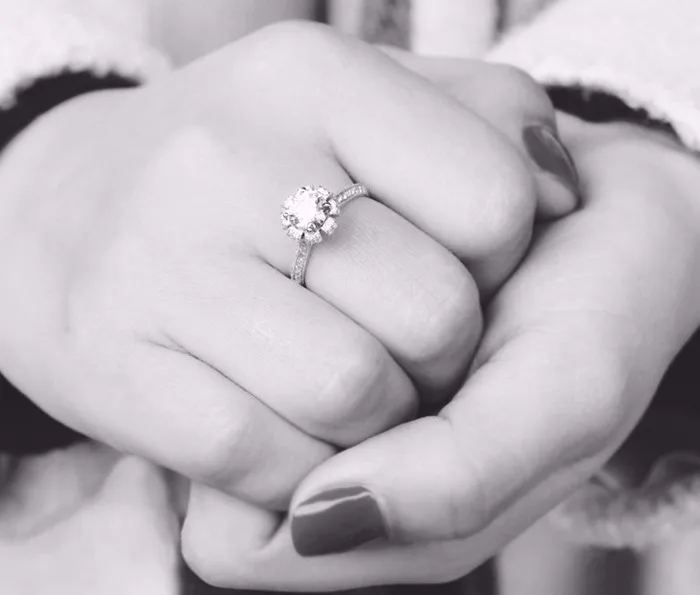 Choucong Настоящее твердое серебряное кольцо инкрустация натуральное подарок