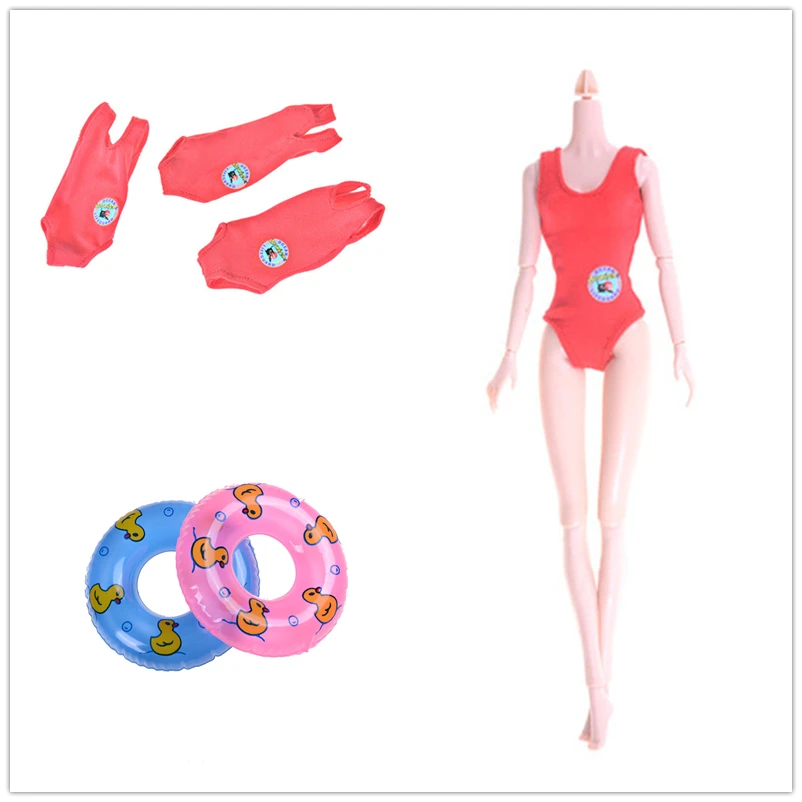 Модная одежда для плавания купальники пляжные купальные бикини летняя кукол