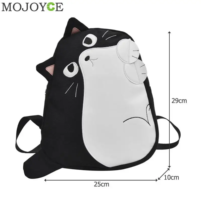 Дорожные рюкзаки с забавным милым принтом кота школьный ранец для студентов