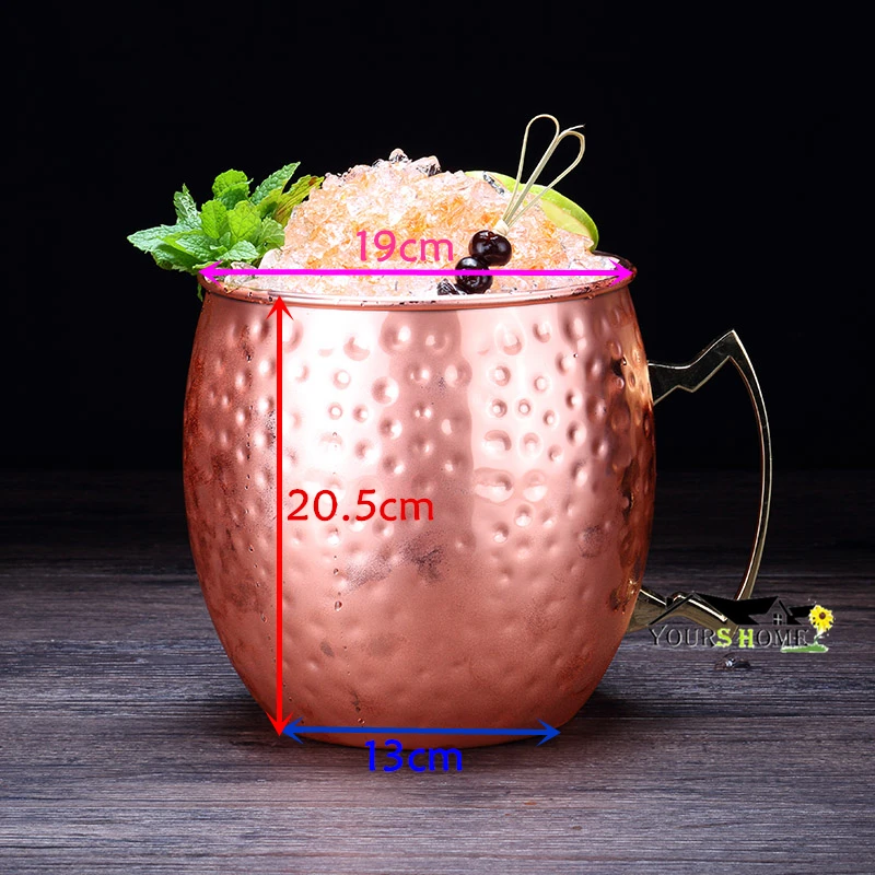 Гигантский 5L Чеканный Москва Мул Кружка Мега кружка без задников с ведерко со