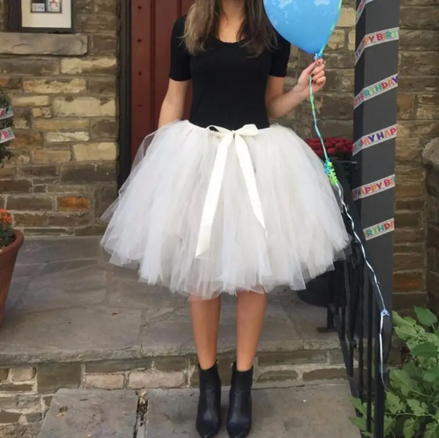 Лучшее качество Женская юбка средней длины из тюля американская одежда юбки