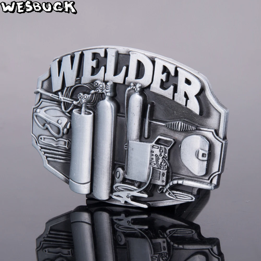 WesBuck брендовые металлические пряжки ремня для мужские Юнисекс Western Buckles девочек в