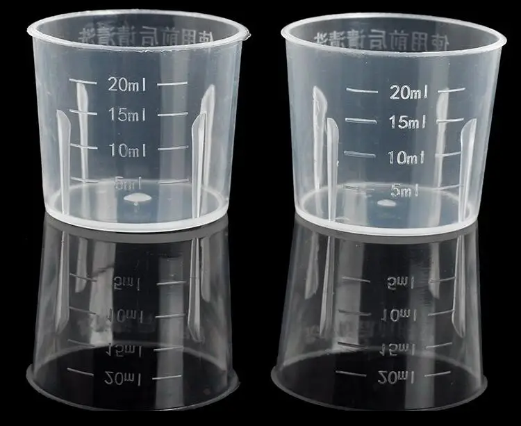 100 CS 20 мл чашка для путешествий жидкий PE Жидкий корпус маленький рот D-r-u-g крышка со