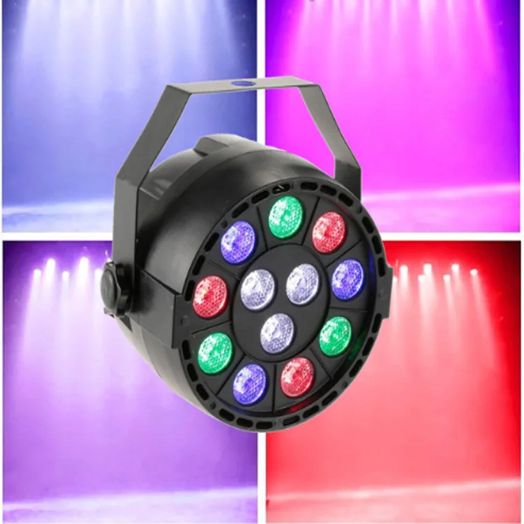 

AUCD мини Par Светильник 12 LED RGB клуб диско вечерние бальный зал КТВ Бар Свадьба DJ проектор Точечный светильник DMX512 сценический светильник ing