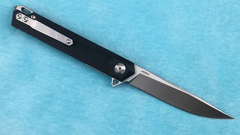 LEMIFSHE JK3311 G10 Флиппер складной нож D2 стальное лезвие + стальная ручка Открытый