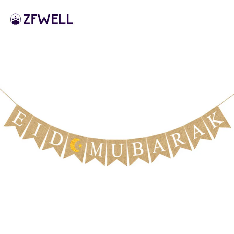 ZFWELL13 * 18 см Iftar праздничное украшение для вечеринки Потяните цветок баннер