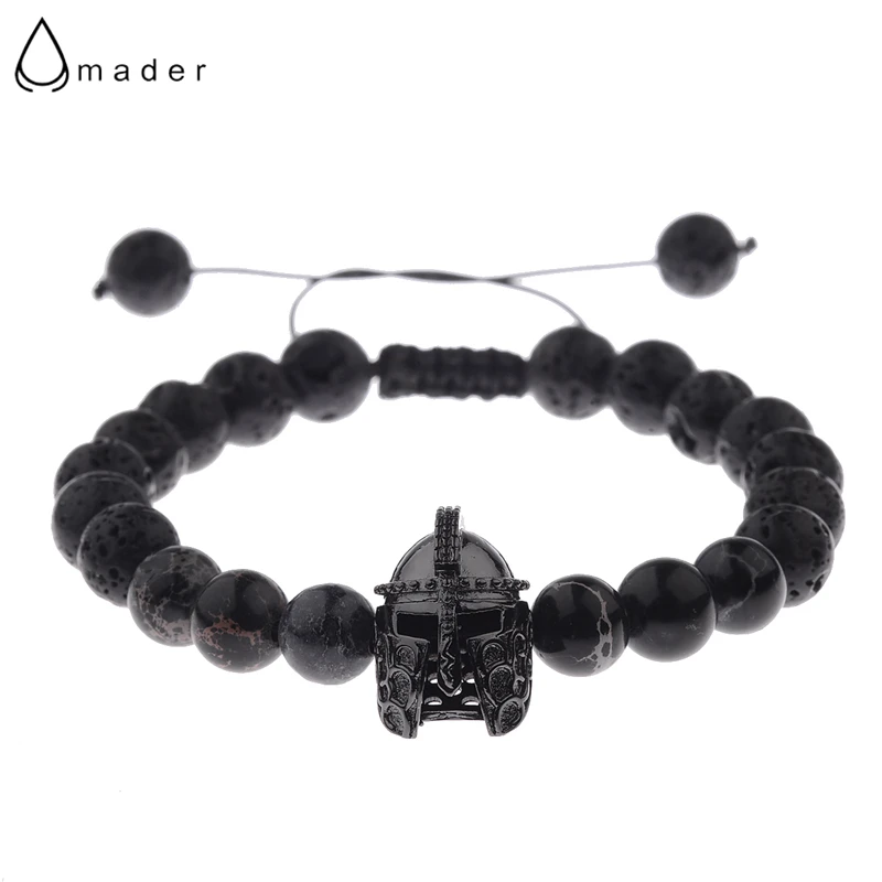 Мужской браслет воин Amader в римском стиле с микро закрепкой из кубического